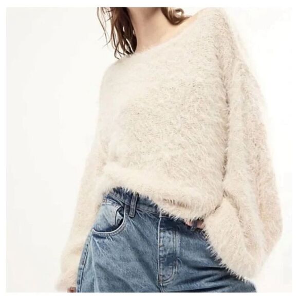 NWOT Free People Flurry Pullover Sweater Size Medium - Picture 2 of 9